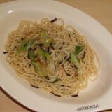 ちりめん山椒と塩昆布の和風パスタ